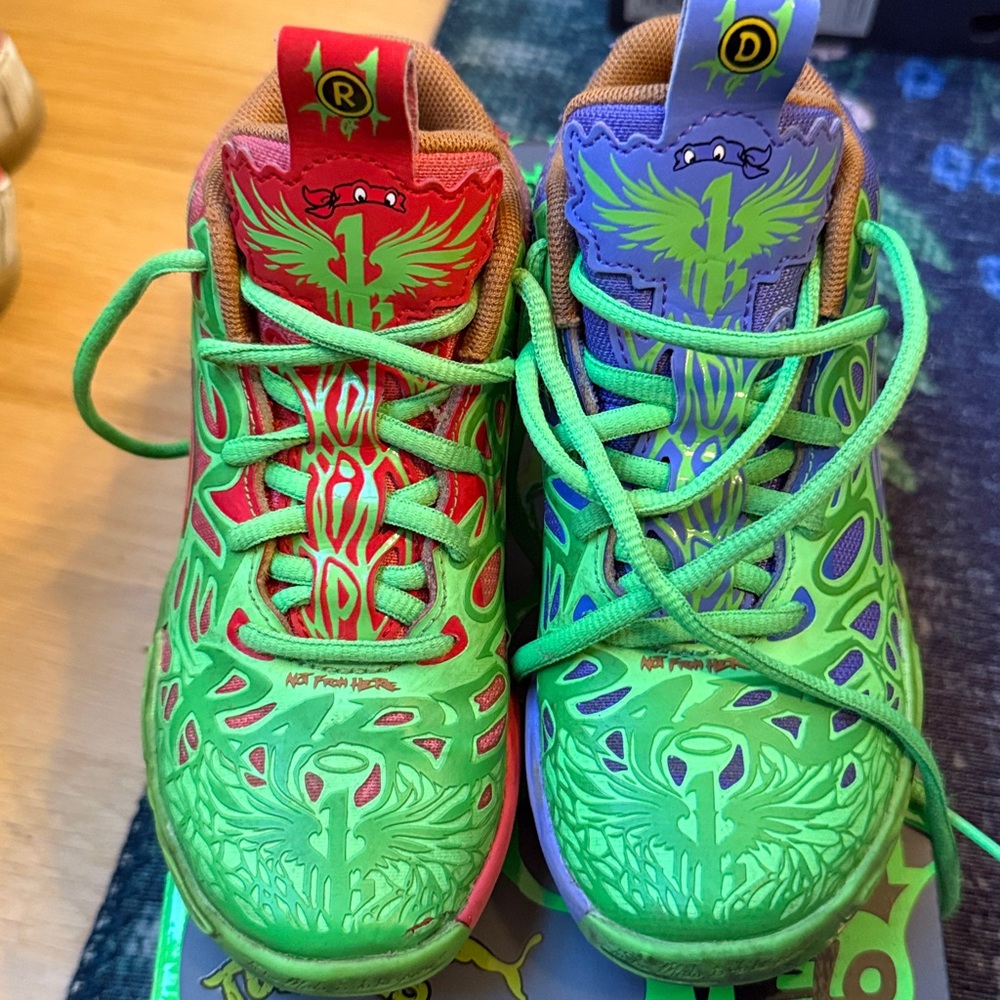Puma Teenage Mutant Ninja Turtles Sneakers Toddler Size 12c